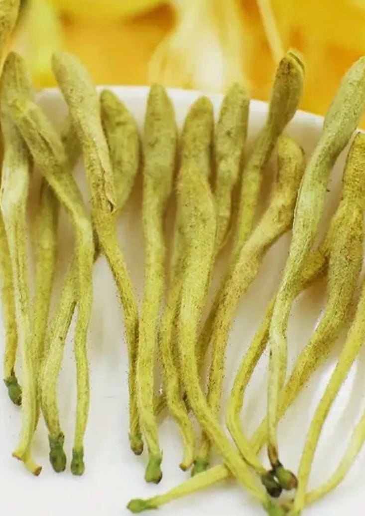 Honeysuckle Tea – Dried Lonicera Japonica Flower Tea - Naturally Caffeine-Free - Herbal